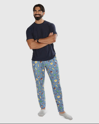 Men's 2 Piece Pajama Pant Sets in A Bag