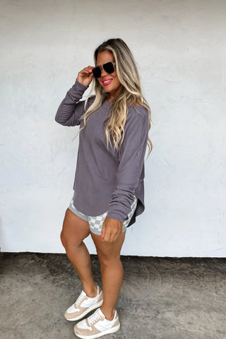 Zoey Athleisure Long Sleeve Top - 5 Colors!
