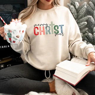 Merry CHRISTmas Graphic Sweatshirt