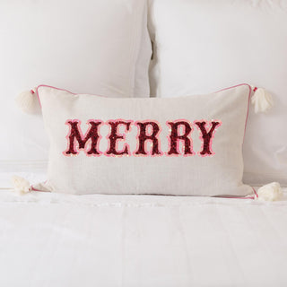 "Merry" Sequin,Lumbar Pillow