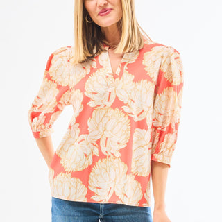 Fall Floral Tamryn 1/2 Sleeve Top