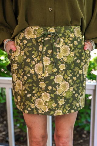 Olive Blossom Skort