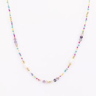 Jasmine Beaded Necklace - Multi-Colored