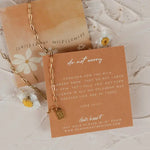 Do Not Worry Mini Tag Necklace - Luke 12:27