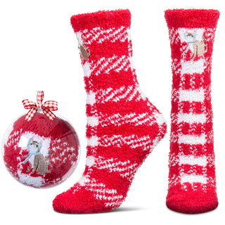 MistleToes Embroidered Christmas Socks