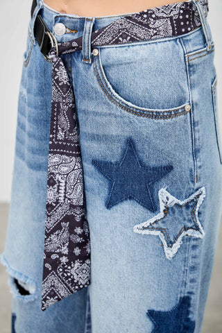 Star-Struck High Rise Cuffed Love Curve Barrel Jeans