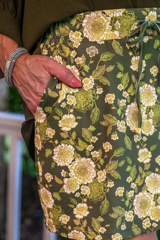 Olive Blossom Skort