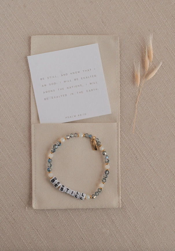 "Be Still" Stretch Bracelet - Psalm 46:10