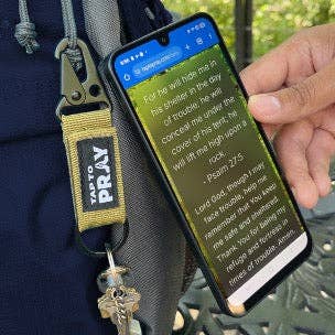 Tap To Pray® Camo Tactical Carabiner Keychain - 3 Options!