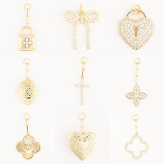 Various Gold Bag Charms