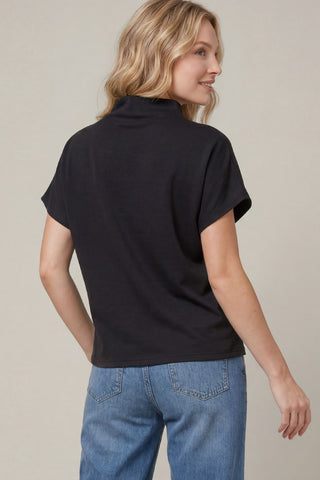 Drop Shoulder Mock Neck Top - 4 Colors!