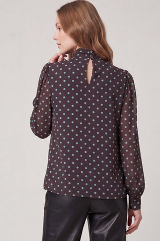 Long Sleeve Polka Dot Top