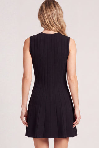 Sleeveless Mini Flare Sweater Dress