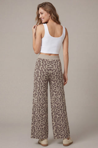Leopard Print Sweater Pants - Matching Top Available!