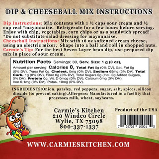Carmie's Kitchen Assorted Dip Mixes