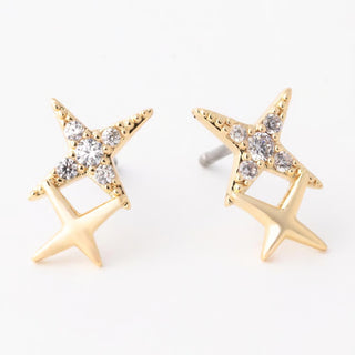 River Gold Earring Studs
