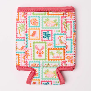 Can Cooler Koozie w/ Card Holder Slot - 4 Prints!