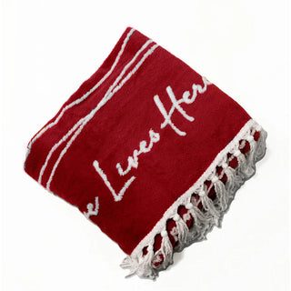 "Love Lives Here" 50" x 60" Inspirational Plush Blanket