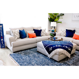 "Life Is Better at the Lake" 50" x 60" Inspirational Plush Blanket