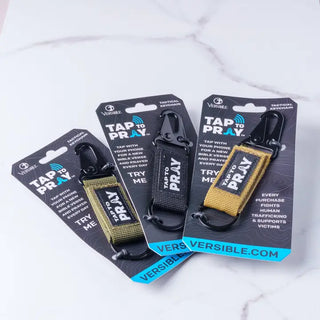 Versible Tap To Pray™ - Tactical Carabiner Keychains - 3 Colors!