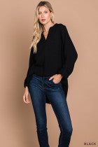 Cotton Gauze Pullover Top - 2 Colors!