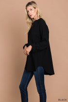 Cotton Gauze Pullover Top - 2 Colors!