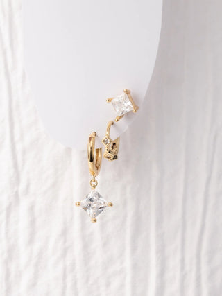 Elliott Earrings - Set of 3 is a set of 3 gold-plated earrings 