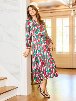 Gracelyn Long Sleeve Belted Dress