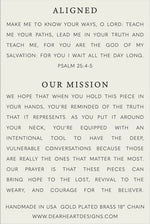 Aligned - Christian Necklace - Psalm 25:4-5