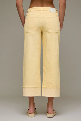 Logan Vanilla Cuffed Mid Rise Petite Dad Jean by Hidden Jeans