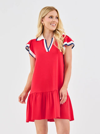 Carissa Red + White Dress