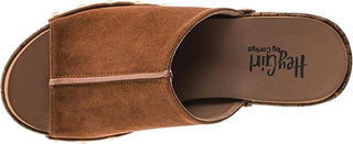 Corkys Gaslight Chunky Heel Wedge Shoes - Chestnut
