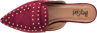 Corkys Mischief Pointed Toe Mule Slide Shoe - Cranberry