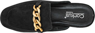 Corkys Keepsake Black Loafer Mule Shoe