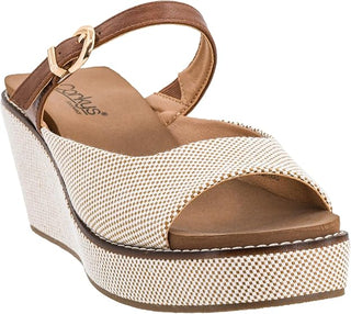 Corkys Treat Yourself Bourbon Combo Wedge Sandals