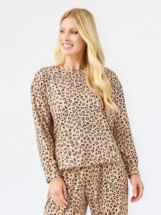 Sophie LuxSoft Animal Print Wide Leg Pant Set