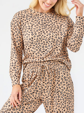 Sophie LuxSoft Animal Print Wide Leg Pant Set