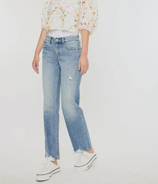 KanCan Mid Rise True Straight Denim Jeans