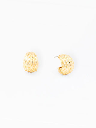 Colbie Textured Hoop Earrings