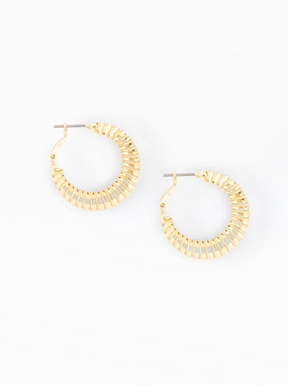 Fiorella Gold Hoop Earrings
