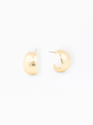 Helena Crescent-Shaped Gold Earrings