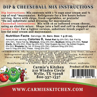 Carmie's Kitchen Assorted Dip Mixes