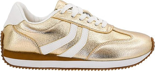 Corkys Kickoff Gold Crinkle Metallic Sneaker
