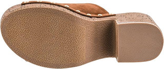 Corkys Gaslight Chunky Heel Wedge Shoes - Chestnut