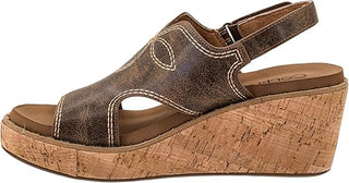 Corkys Cognac Darlin Wedge Sandal