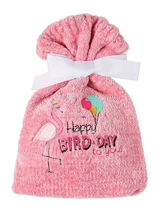 Happy Bird-Day Cozy Sock & Gift Bag Set