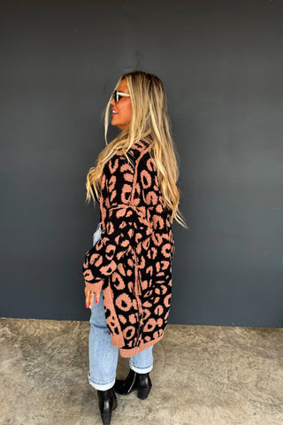Cheetah Cloud Reversible Cardigan