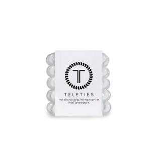 TELETIES Coconut White Tiny Hair Ties - Tiny