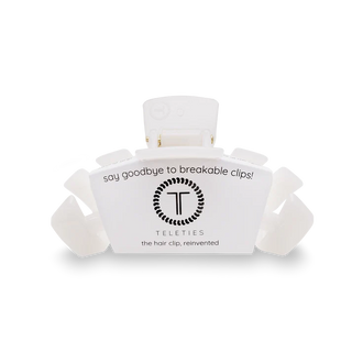 TELETIES Classic Coconut White Medium Claw Clip - Medium