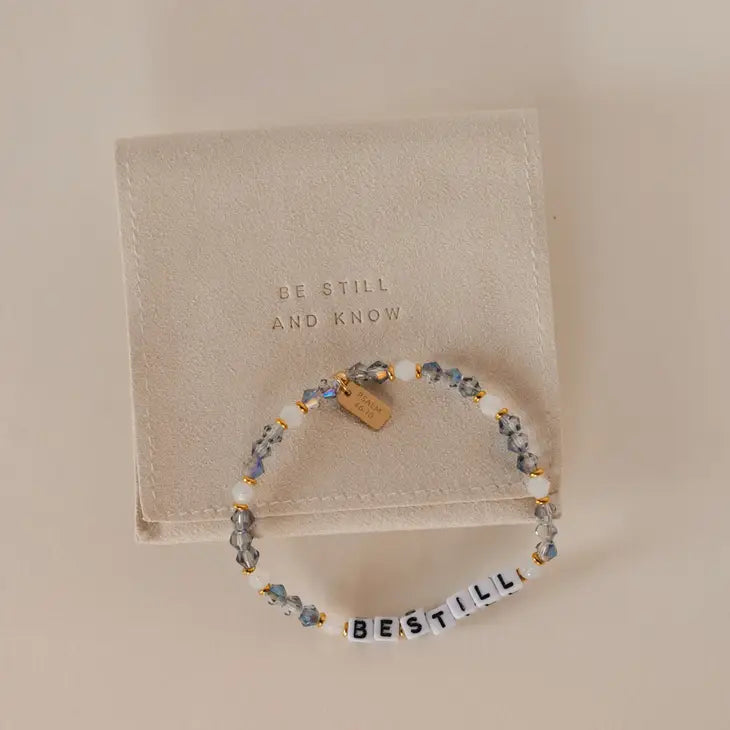 "Be Still" Stretch Bracelet - Psalm 46:10